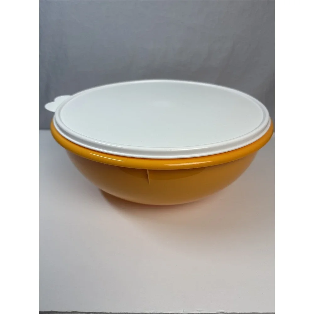 Tupperware Fix n mix Bowl 26 Cup Vintage Collection Cake New 6.2L Orange